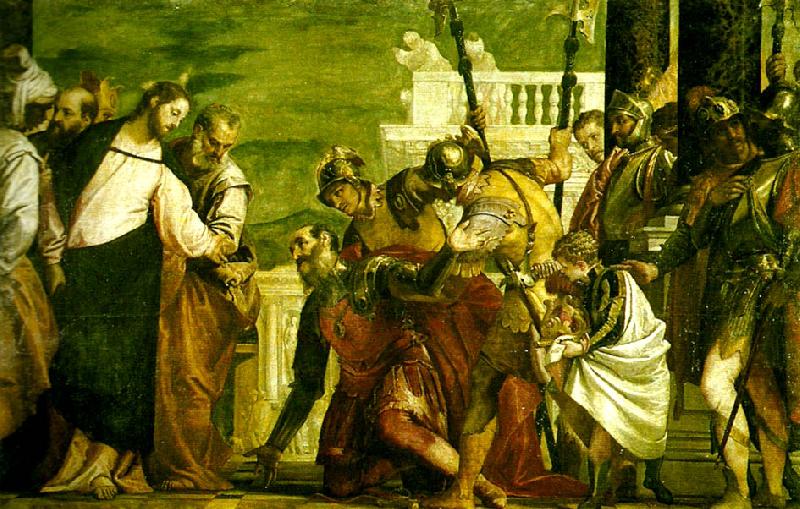 Paolo  Veronese christ and the centurion Sweden oil painting art